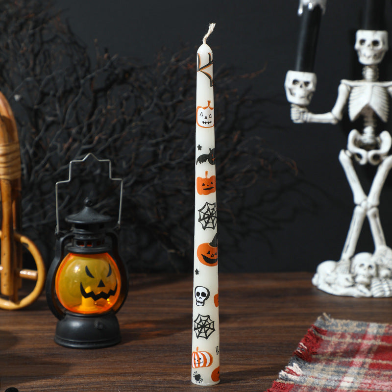 Halloween-Duftkerze, 25 cm, mit Motiven