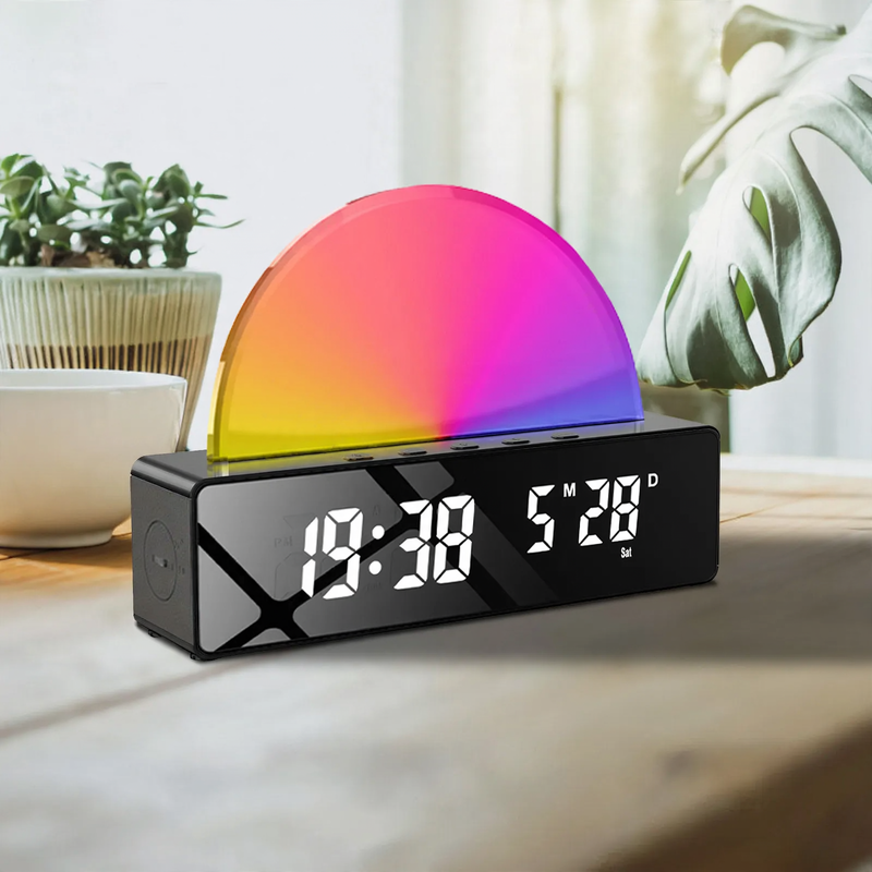 Intelligenter LED-Wecker mit Lichteffekten und Weckfunktion