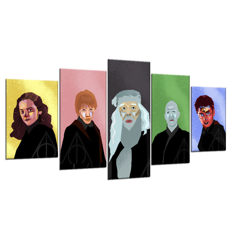 Harry Potter Charaktere - Leinwand Wandkunst Malerei