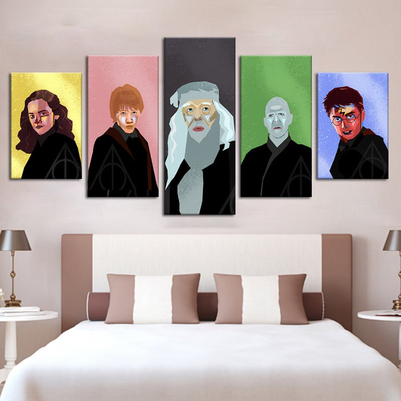 Harry Potter Charaktere - Leinwand Wandkunst Malerei