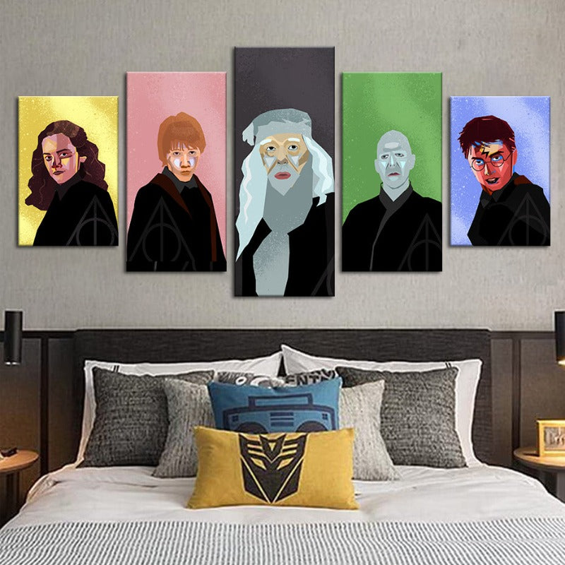 Harry Potter Charaktere - Leinwand Wandkunst Malerei