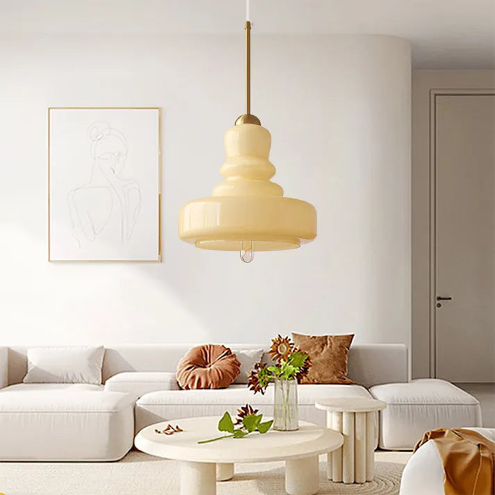 Brehn | VerreCylindre Deckenlampe - Luxuriöse Glas Pendelleuchte mit modernem Design