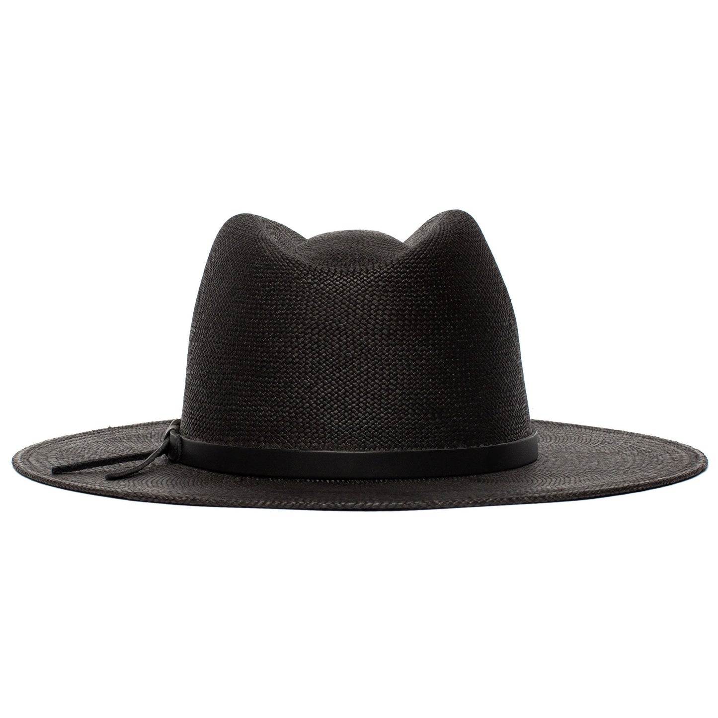 Sommerstrohhut Fedora-Schwarz | Brehn