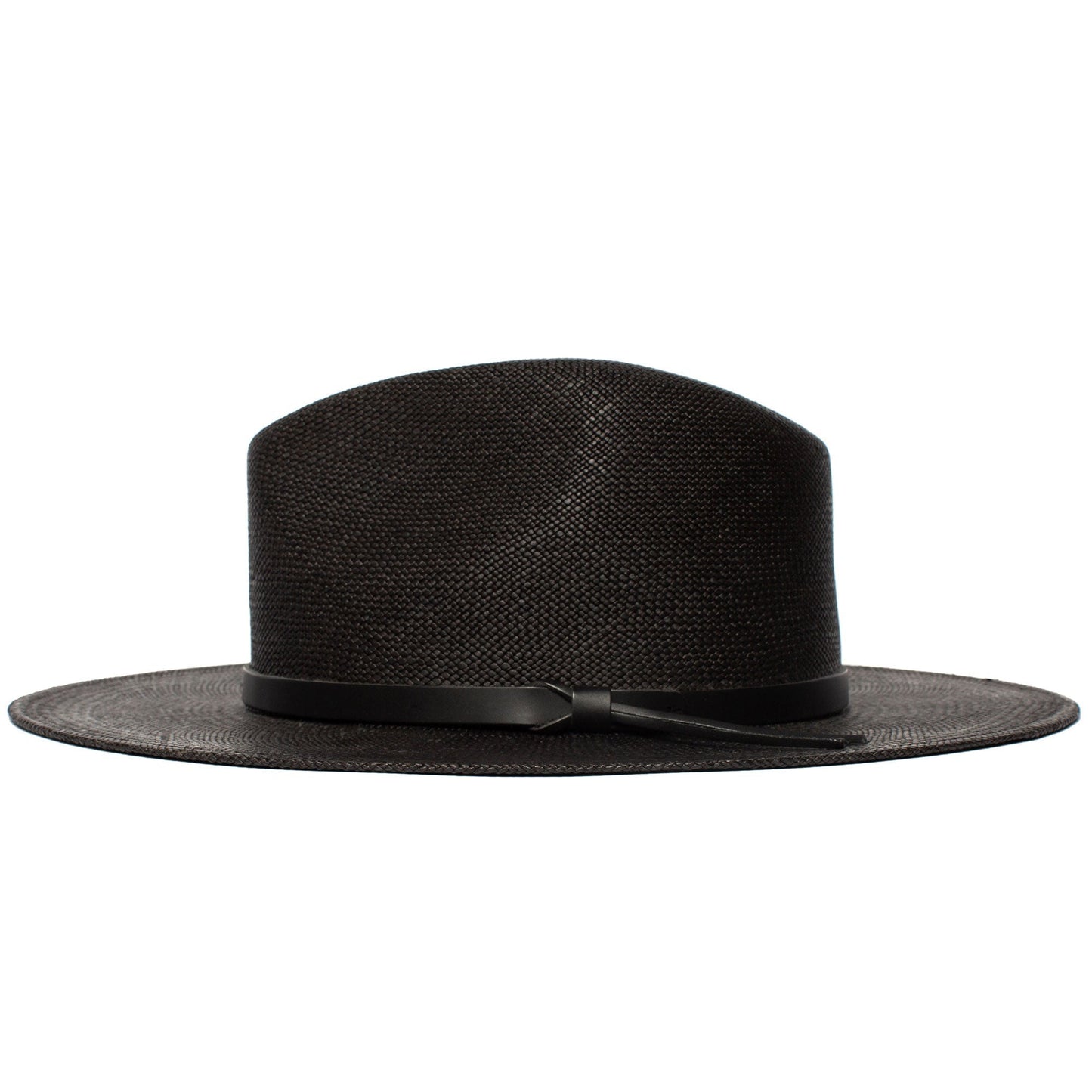 Sommerstrohhut Fedora-Schwarz | Brehn