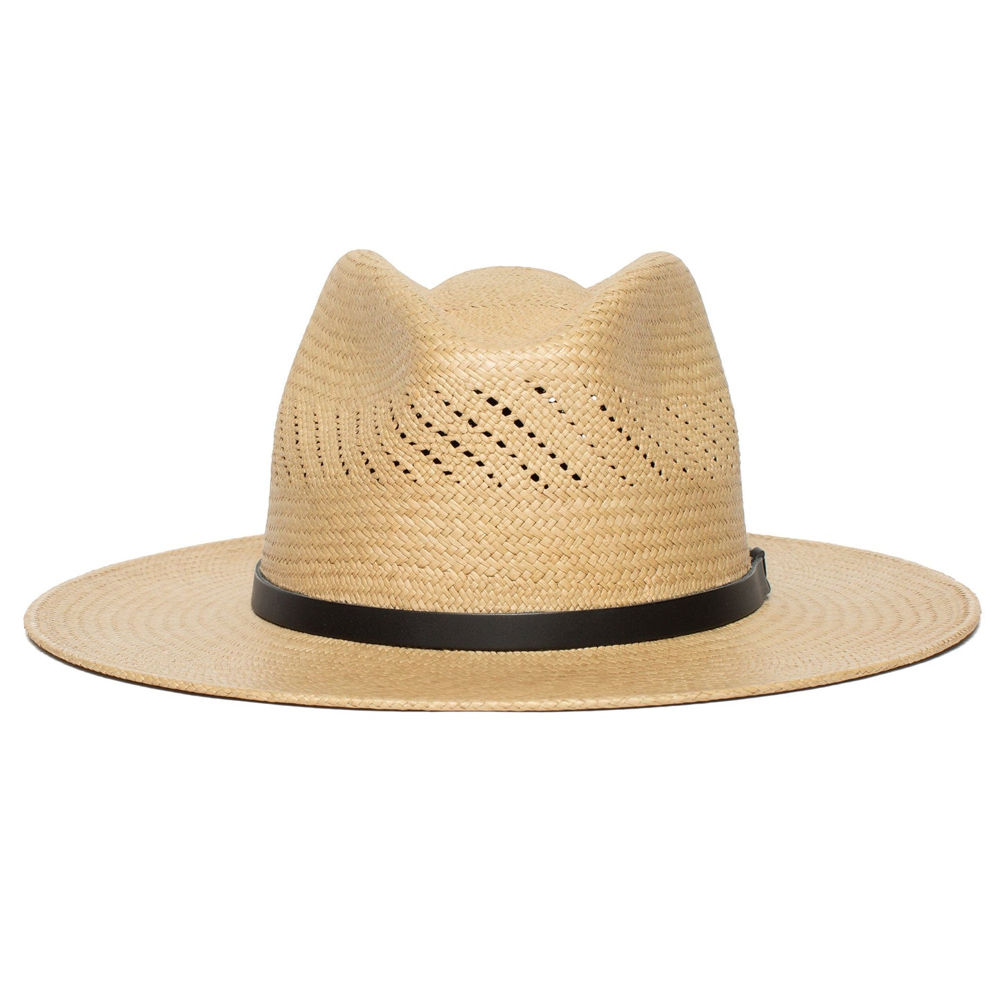 Sommerstrohhut Fedora-Schwarz | Brehn