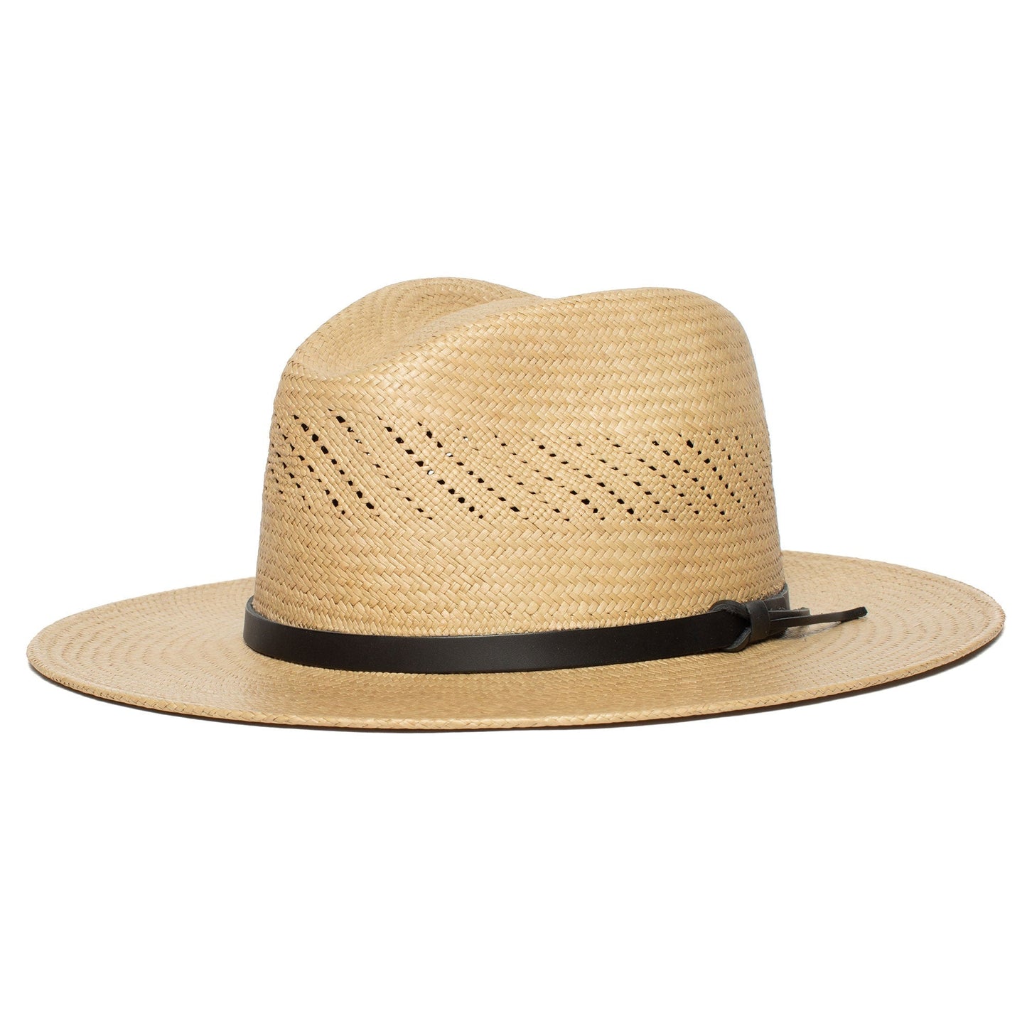 Sommerstrohhut Fedora-Schwarz | Brehn