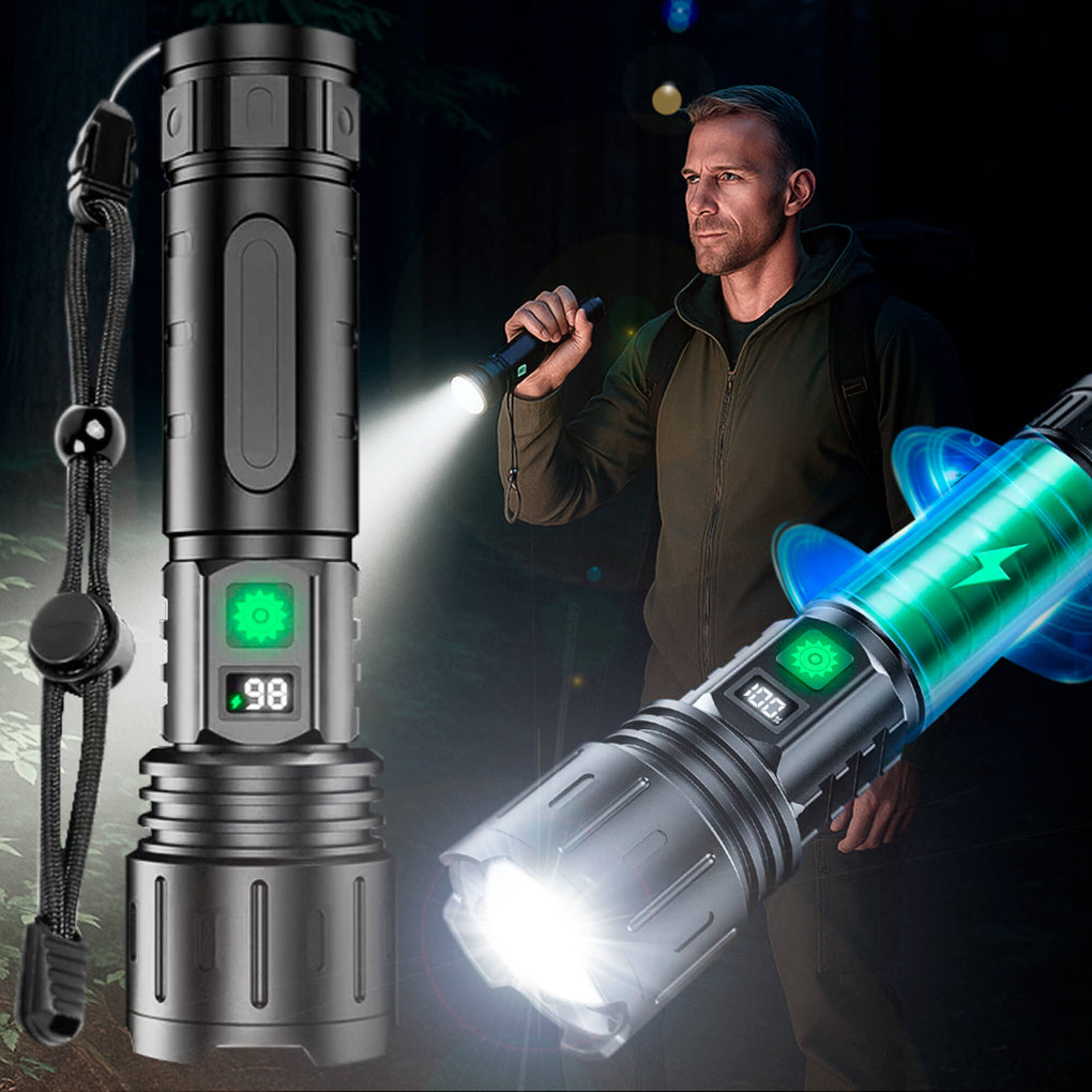 UltraStrong Nachtsicht Taschenlampe Pro – Wiederaufladbare Aluminiumlampe | Brehn