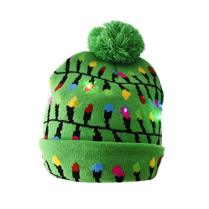 Brehn | 🎅LED Weihnachtsstrickmützen Leuchten Xmas Mütze
