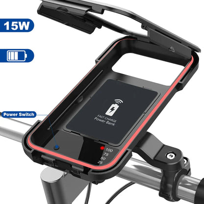 15W Powerbank-Wasserdichte Halterung für den Fahrradlenker