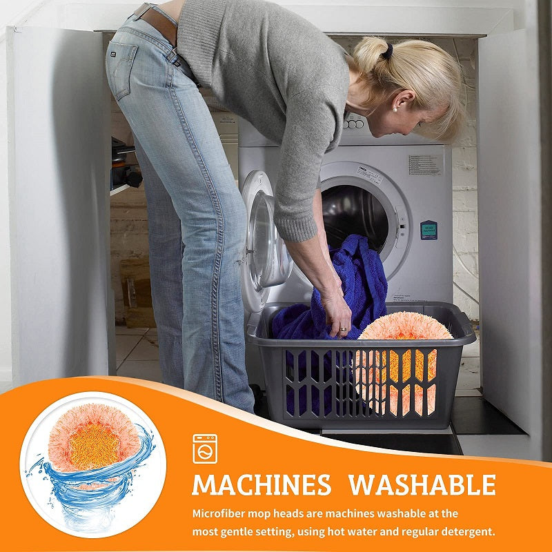 Brehn | LuxeClean 360° Rotationsmopp | Verstellbarer Mop für müheloses Reinigen in jeder Ecke