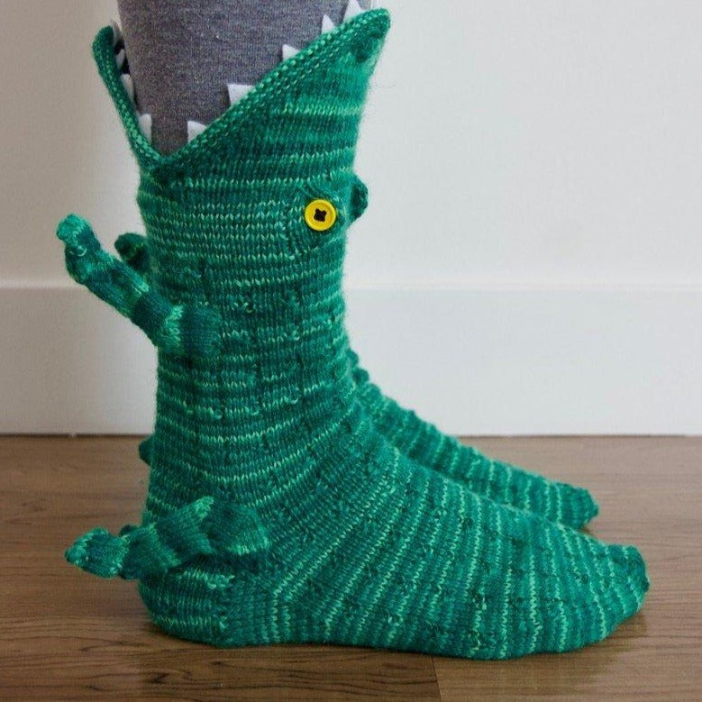 Strickkrokodilsocken | Brehn