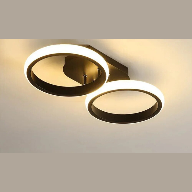 Moderner LED Ring-Kronleuchter – Minimalistische Deckenleuchte für Wohnzimmer und Essbereich | Brehn
