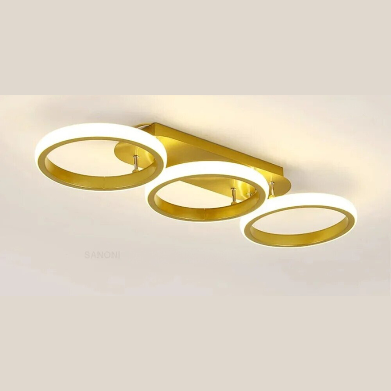 Moderner LED Ring-Kronleuchter – Minimalistische Deckenleuchte für Wohnzimmer und Essbereich | Brehn