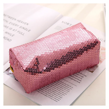 Glitzerndes Pailletten Federmäppchen