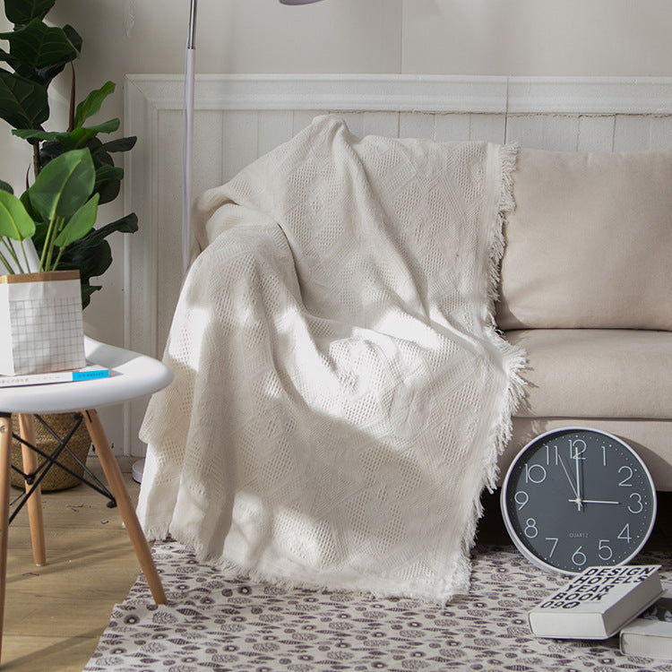 Elegante Gewebte Wurfdecke