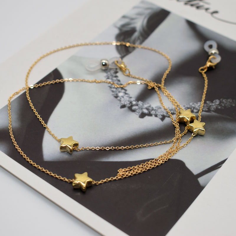 Star-Detail Schichten Brille Kette Brehn