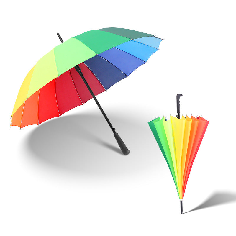 Damen farbenfroher Regenschirm mit innovativem Faltmechanismus Brehn