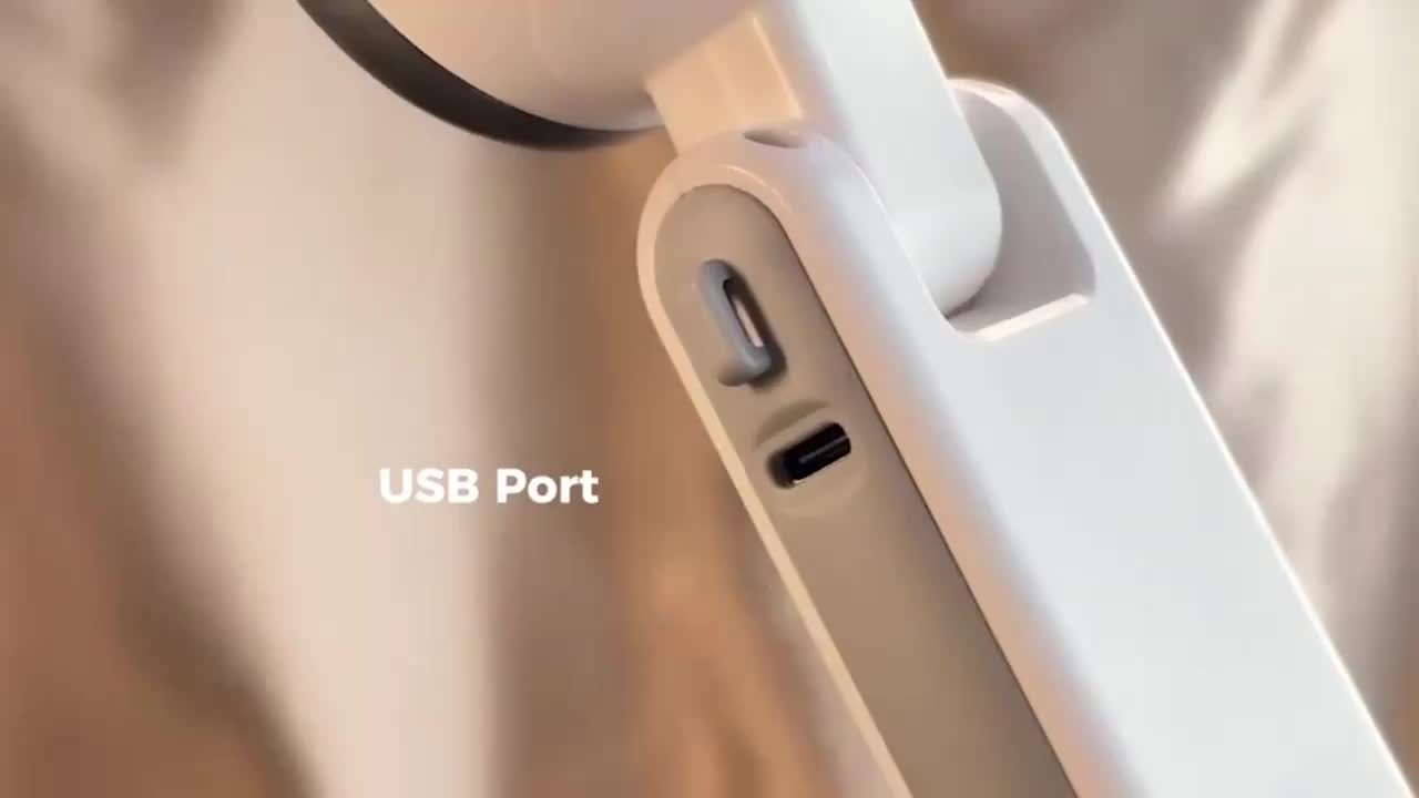 USB wiederaufladbarer Handventilator mit 5 Geschwindigkeiten | Brehn