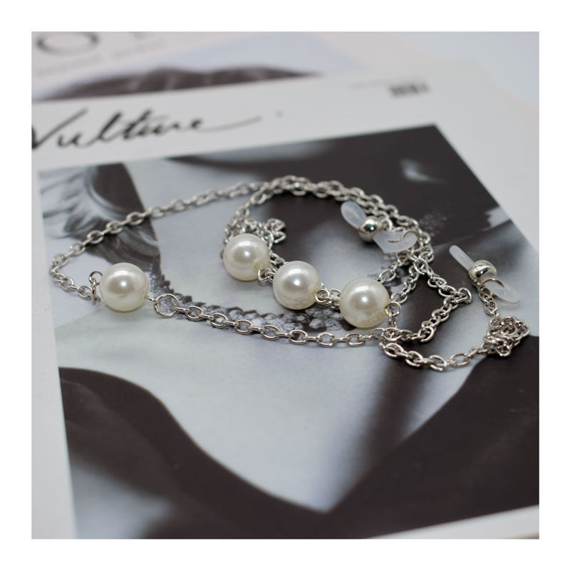 Elegante Perlen-Verbund Brillen Kette Brehn