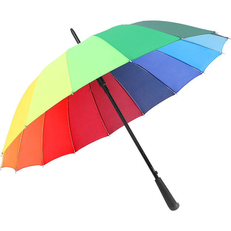 Damen farbenfroher Regenschirm mit innovativem Faltmechanismus Brehn