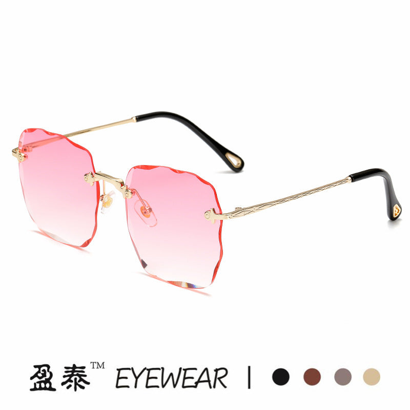 Damen extravagante Sonnenbrille mit blumenförmigem Design und hochwertigem UV-Schutz Brehn