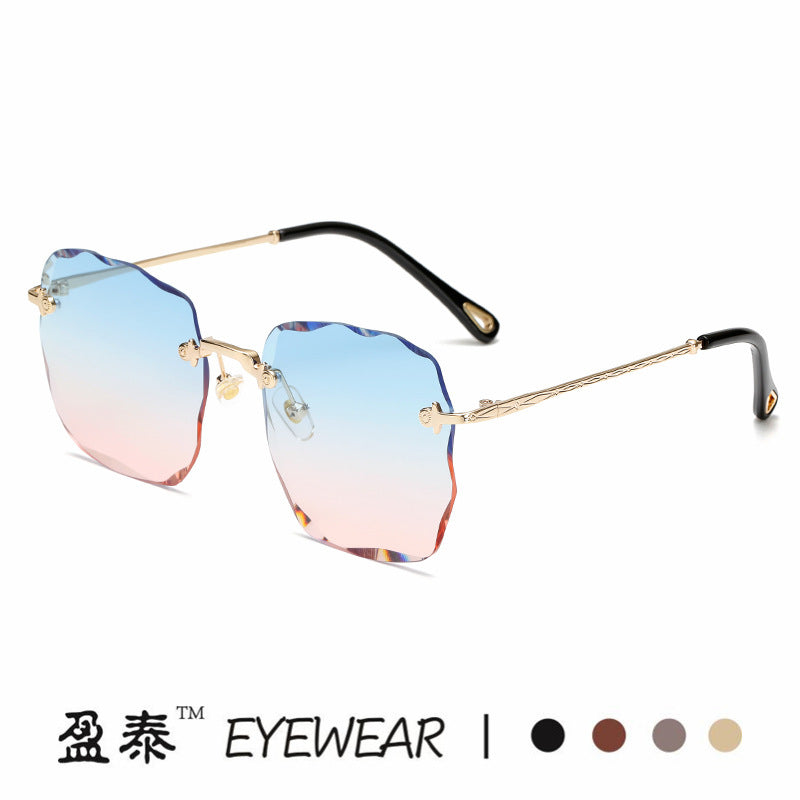 Damen extravagante Sonnenbrille mit blumenförmigem Design und hochwertigem UV-Schutz Brehn