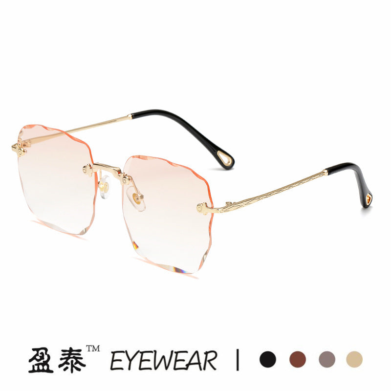 Damen extravagante Sonnenbrille mit blumenförmigem Design und hochwertigem UV-Schutz Brehn