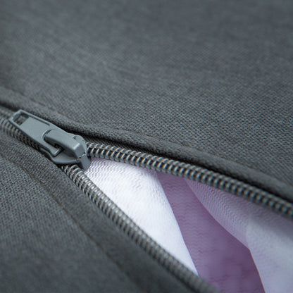 Bequemer Lounge-Sitzsack mit ergonomischer Rückenlehne und separatem Fußhocker