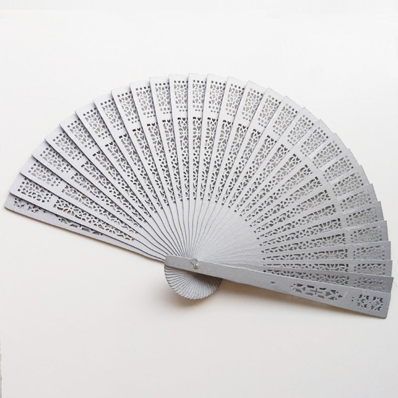 Damen eleganter Fächer aus hochwertigem Kunststoff mit kunstvollen Durchbrüchen Brehn