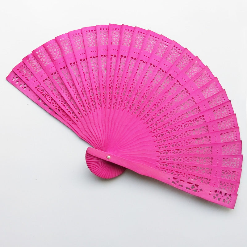 Damen Fächer aus hochwertigem filigranem Kunststoff mit exquisite Schnittmuster Brehn