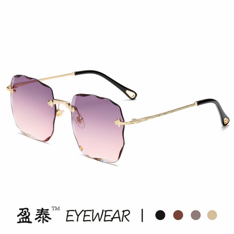 Damen extravagante Sonnenbrille mit blumenförmigem Design und hochwertigem UV-Schutz Brehn