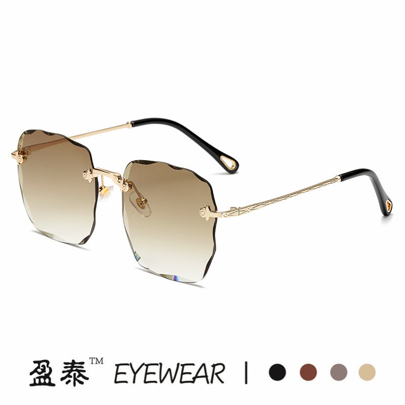 Damen extravagante Sonnenbrille mit blumenförmigem Design und hochwertigem UV-Schutz Brehn
