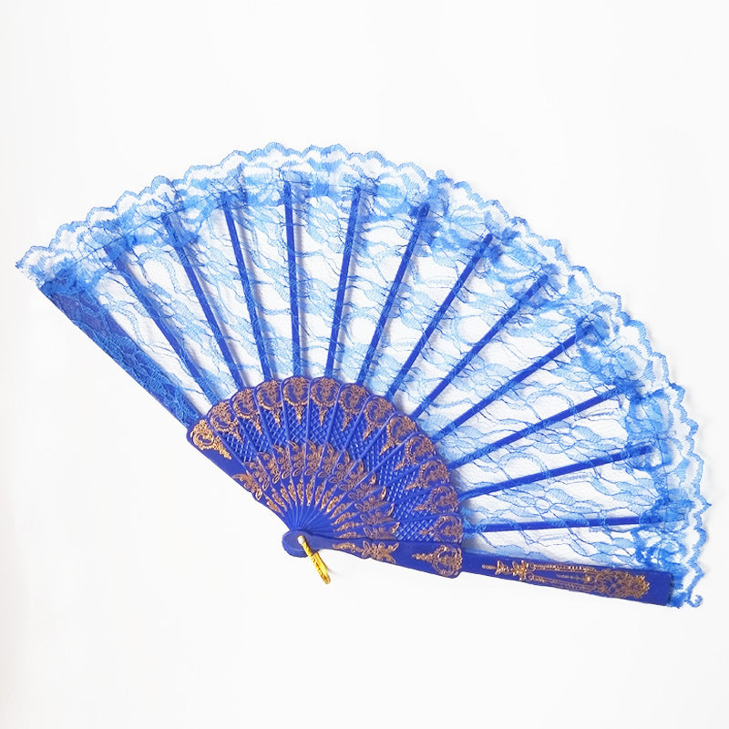Damen eleganter Spitzenfächer Brehn