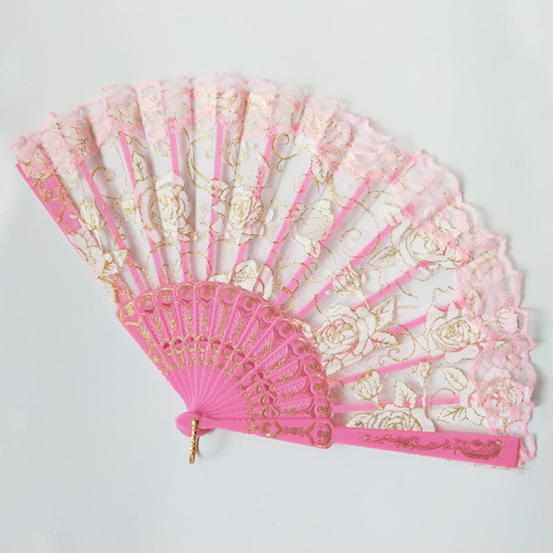 Damen eleganter Spitzenfächer Brehn