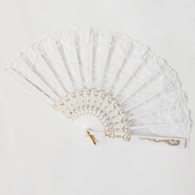 Damen eleganter Spitzenfächer Brehn