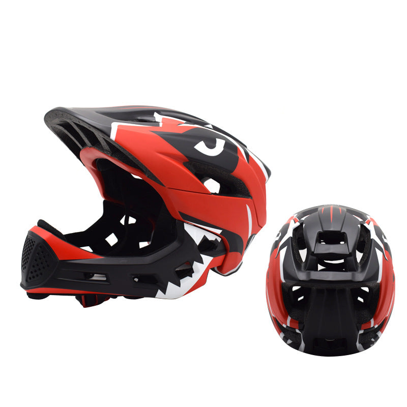 Stylischer Kinder Vollgesichts-Mountainbike-Helm Brehn