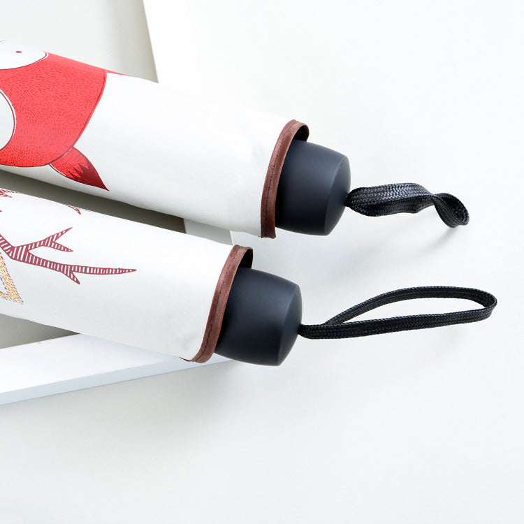 Damen Handlicher Faltregenschirm mit niedlichem Design Brehn
