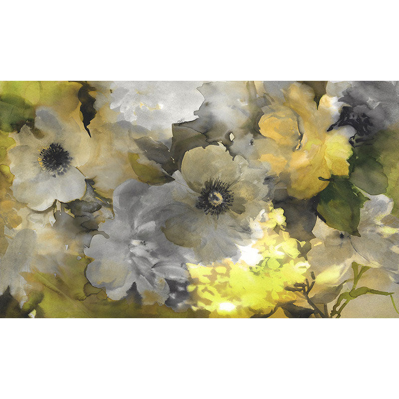 Brehn | Natuurlijke kleur Bloeiende bloemen wandbeschildering Vochtbestendige wandkunst voor gastenverblijf decor