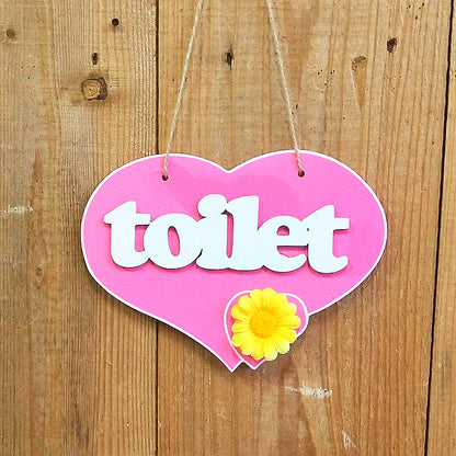 Dekorativer herzförmiger Toilettenboden