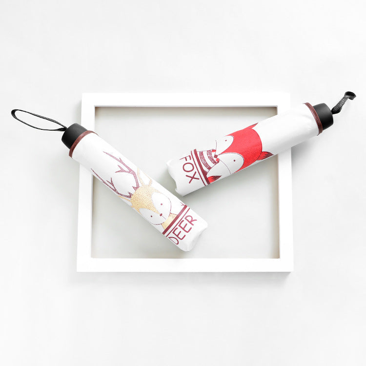 Damen Handlicher Faltregenschirm mit niedlichem Design Brehn