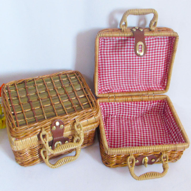 Handgefertigtes Wicker Aufbewahrungskorb Set Brehn