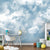 Brehn | Simple Sky and Cloud Wallpaper for Guest Room Decor, Pastel Blue, Custom Made