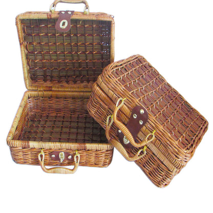 Handgefertigtes Wicker Aufbewahrungskorb Set Brehn