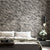Brehn | Abstracte Golf Behangrol voor gastenverdieping decor, donkere kleur, 10 meter x 52 centimeter
