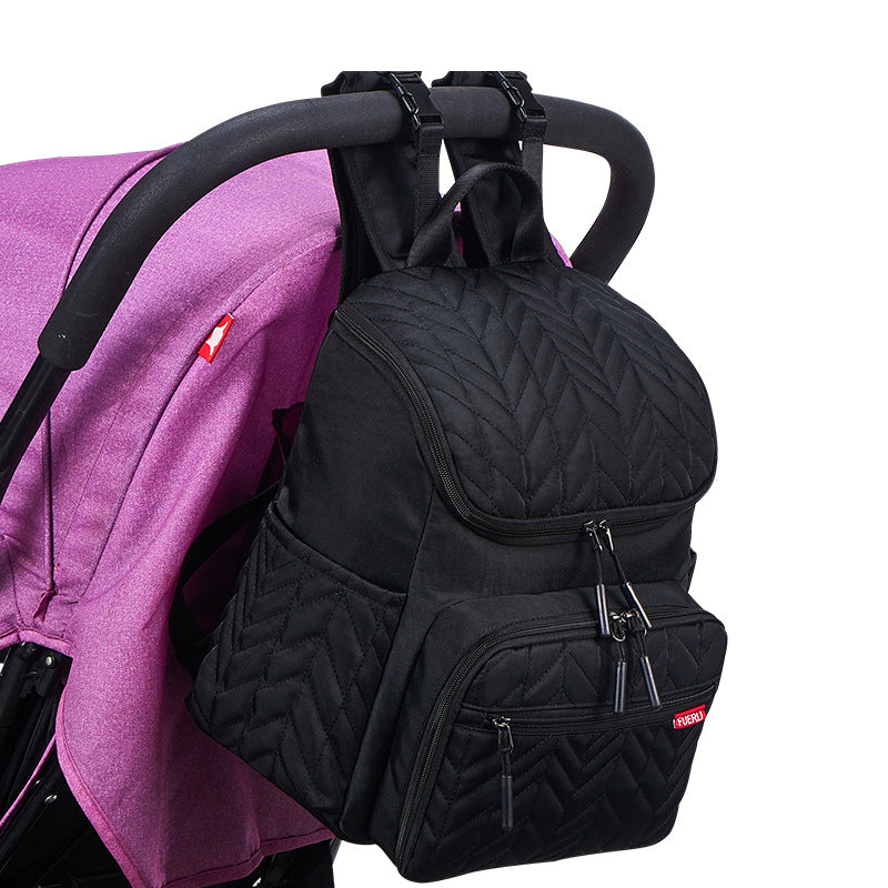 Schicke gesteppt Multi-Fach Rucksack Brehn