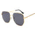 Damen moderne geometrische Sonnenbrille Brehn