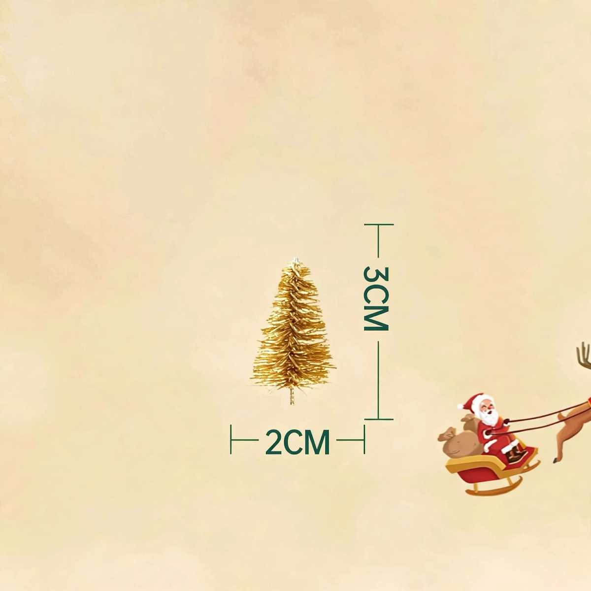 Miniatur-Weihnachtsbaum und Kranz-Dekoration