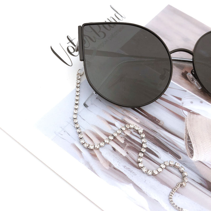 Deluxe Strass-Brille Kette Brehn