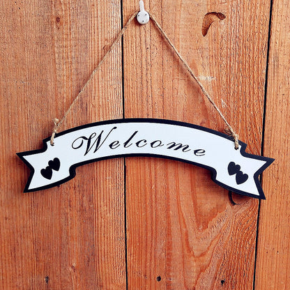 Dekoratives Willkommensbanner-Schild