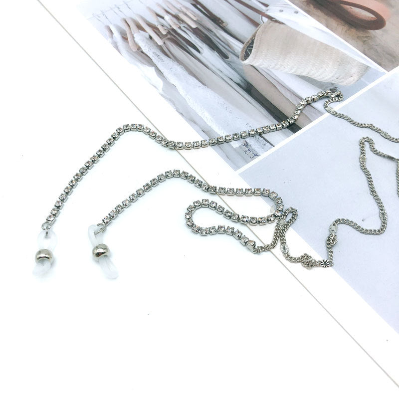 Deluxe Strass-Brille Kette Brehn